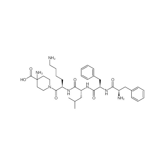 1-(D-phenylalanyl-D-phenylalanyl-D-leucyl-D-lysyl)-4-aminopiperidine-4-carboxylic एसिड