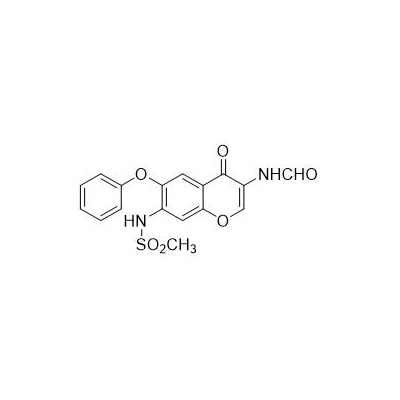 N-(3-Formamido-4-oxo-6-phenoxy-4H-chromen-7-yl) methanesulfonamide N-[7-(Methanesulfonamido)-4-oxo-6-phenoxy-4H-chromen-3-yl]formamide